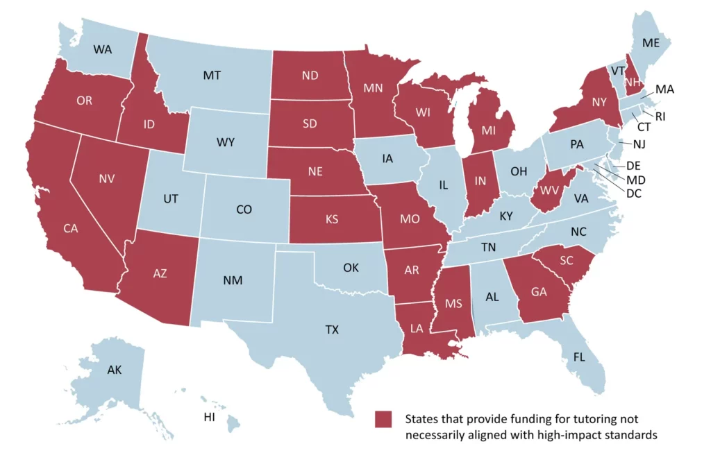 states providing funding for tutoring