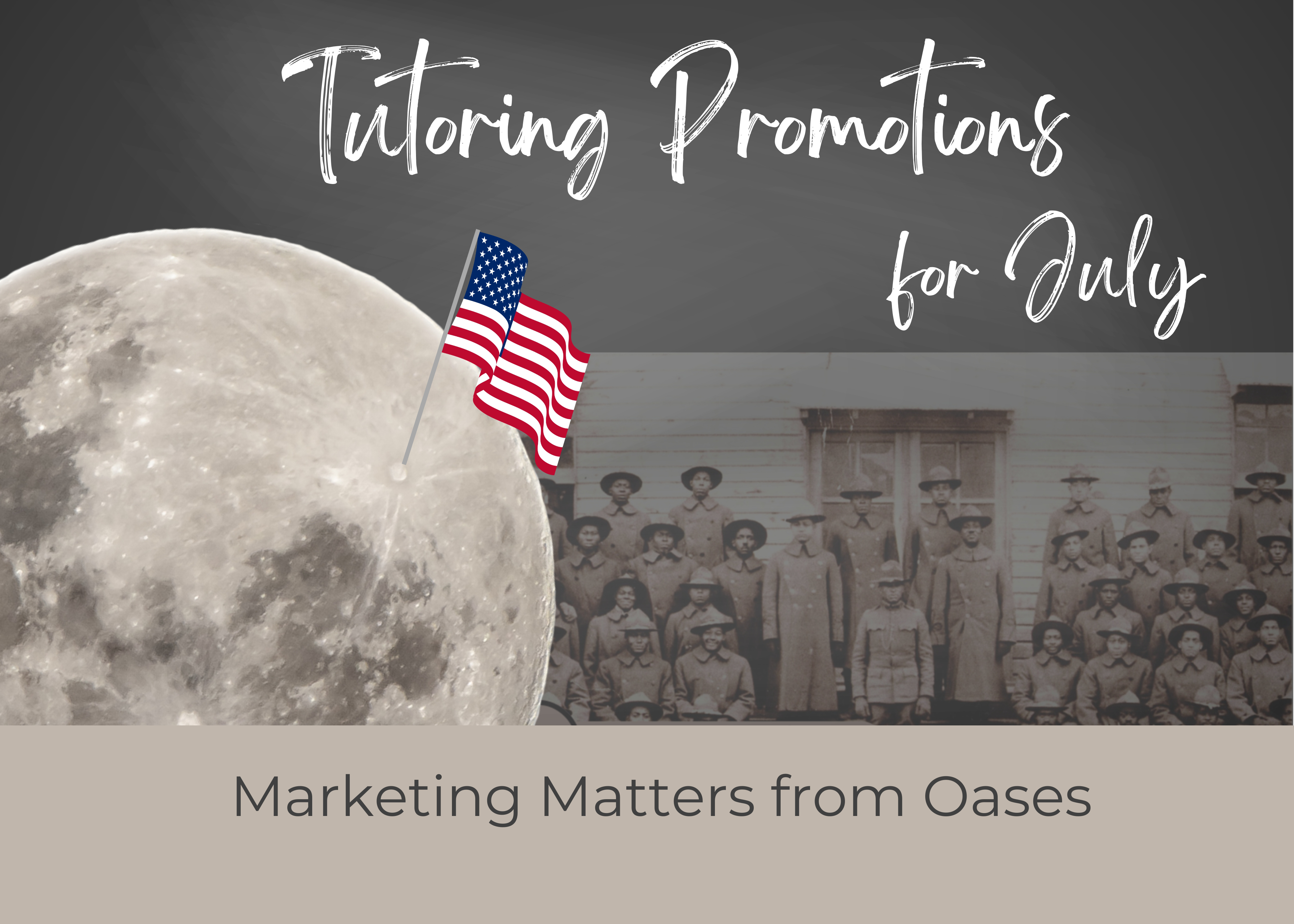 tutoring promotions for july, marketing matters
