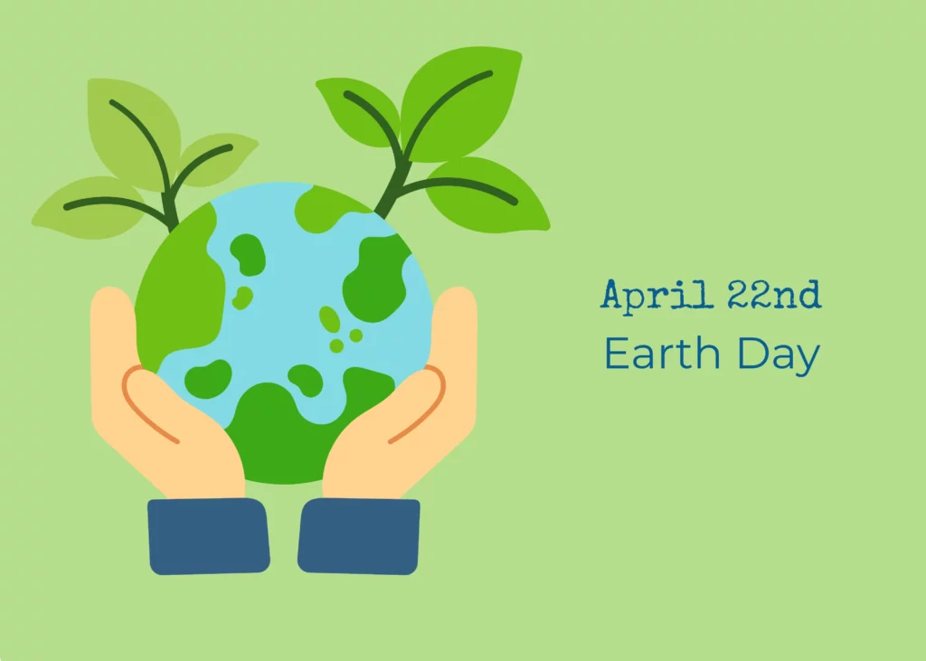 April 22nd earth day - hands holding earth